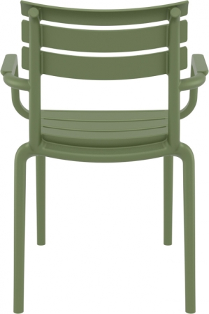 Кресло пластиковое Siesta Contract Paris оливковый