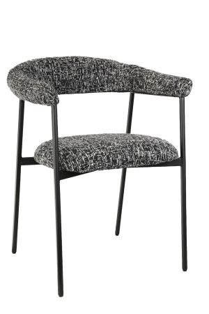 Стул обеденный Toko черно-белый