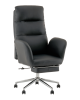 Кресло руководителя Solid TopChairs с оттоманкой черный
