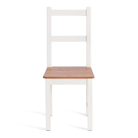 Стул Соната белый, дерево, твердое сиденье, без подлокотников