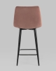 Стул полубарный Джанго велюр пыльно-розовый высота сиденья 60 см