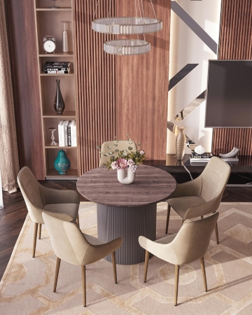 Стул Диана велюр бежевый