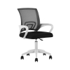 Кресло офисное TopChairs Simple SN черный пластик белый