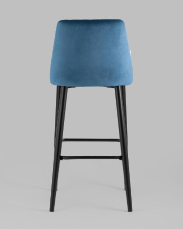 Стул полубарный лофт Альтрон с деревянным сиденьем