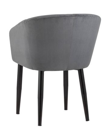 Кресло Ральф велюр темно-серый