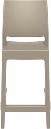 Стул пластиковый полубарный Siesta Contract Maya Bar 65 бежевый