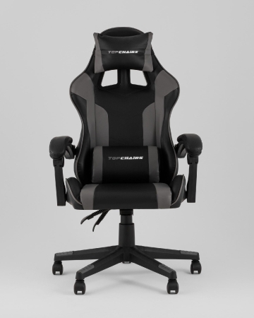 Кресло спортивное Commander TopChairs черно-серый