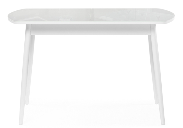 Стеклянный стол Бейкер 120(152)х70х75 белый