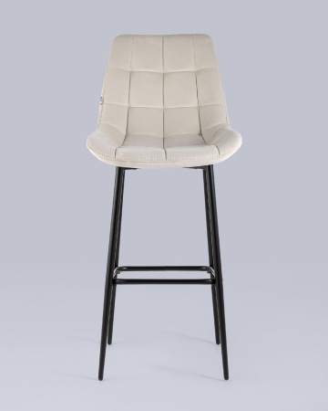 Стул барный Флекс велюр бежевый