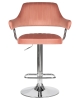 Стул барный CHARLY пудрово-розовый велюр MJ9-32