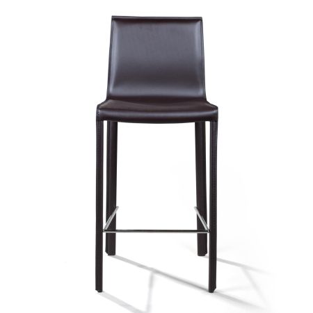 Полубарный стул Barrie кожа коричневый
