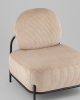 Кресло Стоун велюр рельефный бежевый