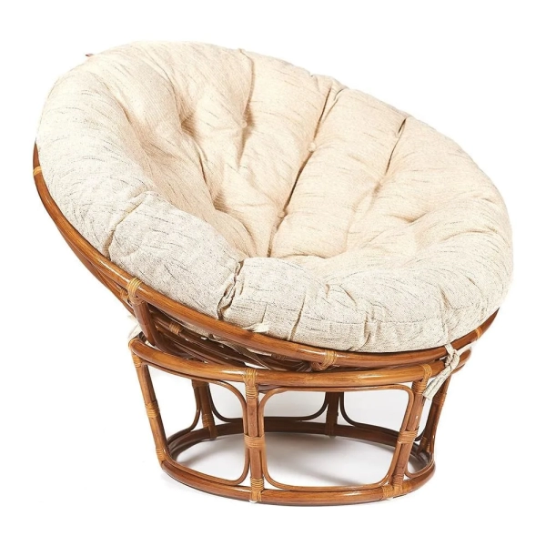 Кресло "PAPASAN" 23/01 W, с подушкой, бежевый, орех