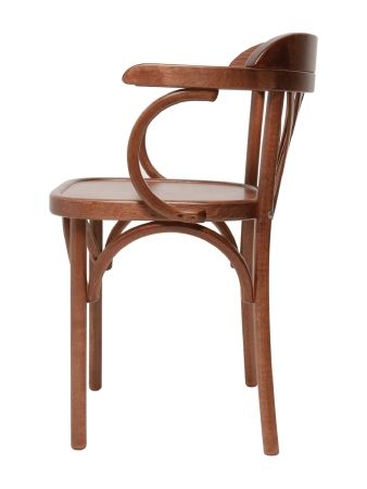 Деревянный стул Венский средний тон с твердым сиденьем