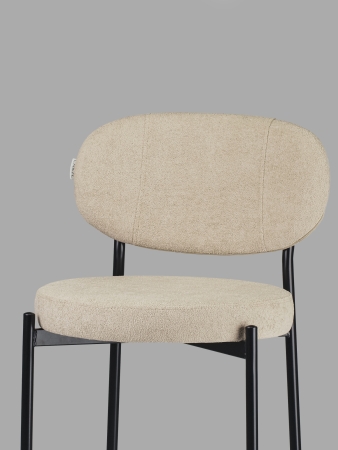 Стул полубарный MASO букле бежевый MOSS 130
