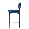 Стул полубарный MASO велюр синий