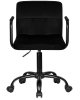 Набор 2 шт Офисное кресло для персонала TERRY BLACK, черный велюр (MJ9-101)