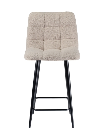 Стул полубарный Base экомех бежевый HUSH 130 60см