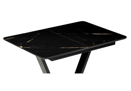 Стеклянный стол Бугун обсидиан, черный