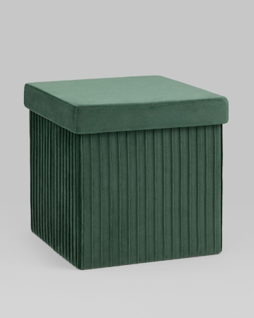 Пуф складной с ящиком Store Square зеленый Пуф складной с ящиком Store Square зеленый