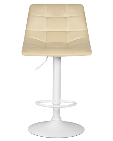 Стул барный TAILOR белый, бежевый велюр MJ9-10