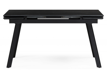 Керамический стол Норман 120(180)х80 shakespeare black, черный