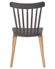 Стул обеденный THEO ножки светлый бук темно-серый GR-04