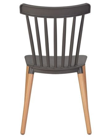 Стул обеденный THEO ножки светлый бук темно-серый GR-04