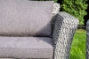 Лаунж-зона "Капучино Сингл" из искусственного ротанга (гиацинт), цвет серый