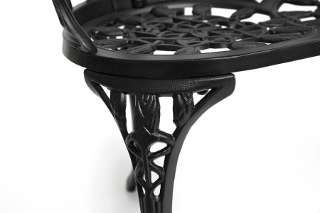 Скамья Secret De Maison Strauss (Штраус) алюминиевый сплав, 99хх56х76 см, черный