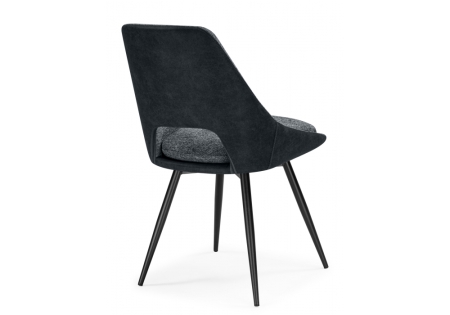 Стул на металлокаркасе Avianus вращающийся темно-серый, черный