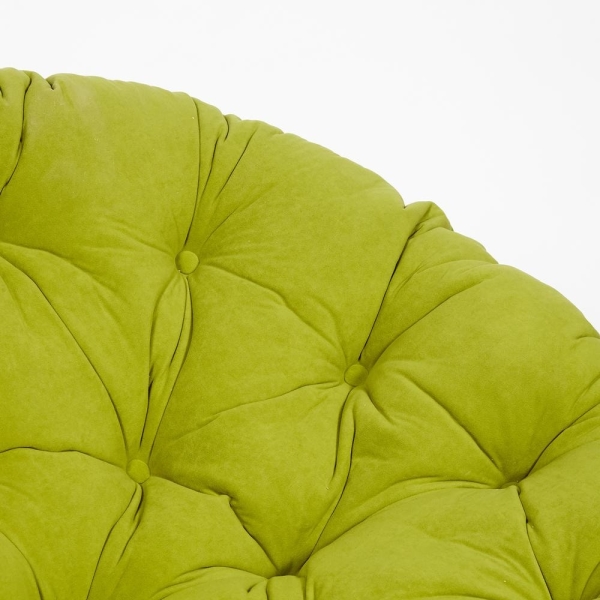 Кресло "PAPASAN" 23/01 W, с подушкой, античный черно-коричневый, флок олива 23