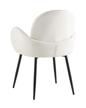 Стул обеденный Wave букле белый