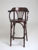 Полубарный деревянный стул Венский 650 темный тон с твердым сиденьем