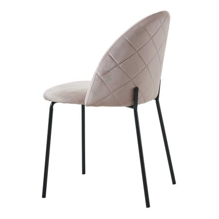 Стул C-962 бежевый G062-14, матовый черный