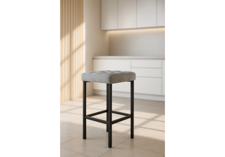 Барный стул Лофт мадера 20, черный матовый