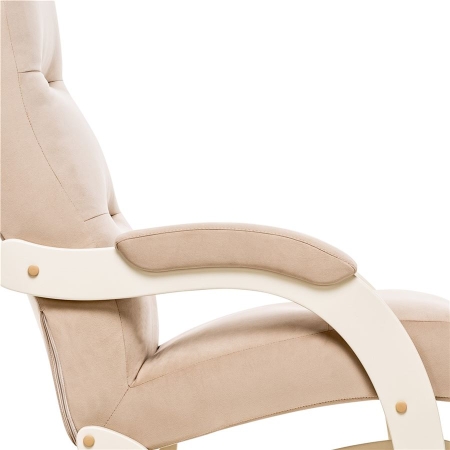 Кресло-маятник Дэми слоновая кость, ткань V 18