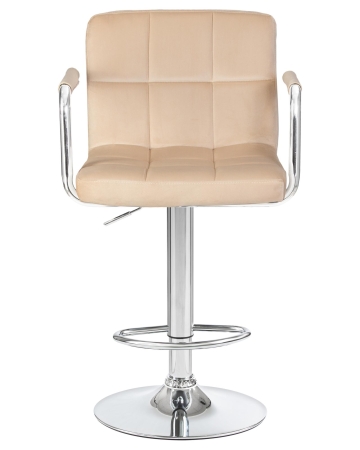 Набор 2 шт Стул барный KRUGER ARM, бежевый велюр (MJ9-10)