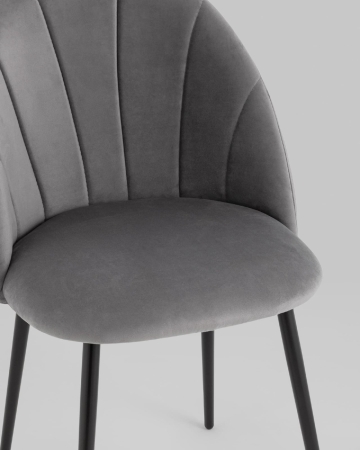 Стул Логан NEW велюр серый
