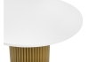 Стол деревянный Барел 100 белый, золото
