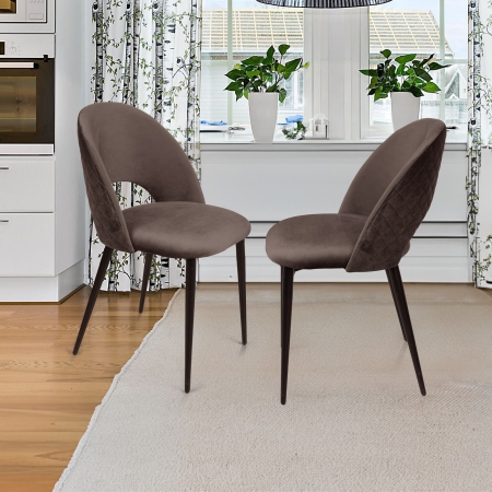 Стул Max ромб, бархат антрацит Стул Max ромб, бархат антрацит