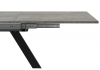 Стол деревянный Райн 116(160)x77 раздвижной цемент, черный