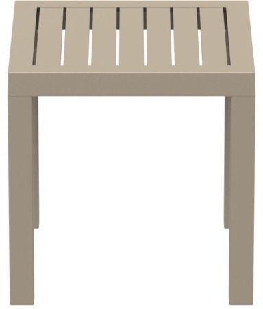 Столик пластиковый журнальный Ocean Side Table бежевый фото в интернет-магазине Stoolmarket