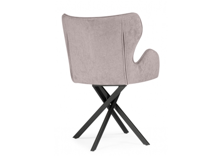 Стул на металлокаркасе Карлайл латте brendy smoke 04, черный Стул на металлокаркасе Карлайл латте brendy smoke 04, черный