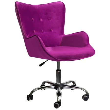 Кресло поворотное Bella, фиолетовый, велюр