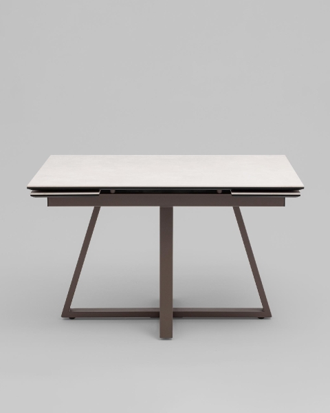 Стол Керас 120-180/80/75, столешница керамика Carmen light grey