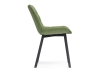 Стул Челси черный, зеленый велюр