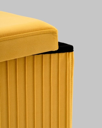 Пуф складной с ящиком Store Square желтый Пуф складной с ящиком Store Square желтый