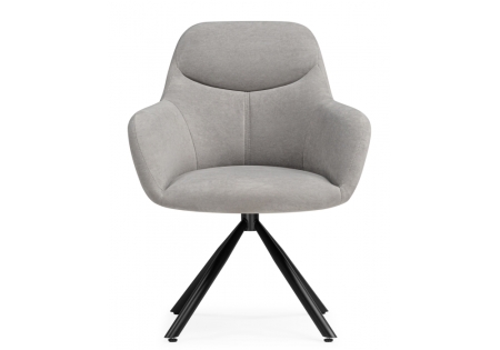 Стул на металлокаркасе Бартон 2 ткань мадера 22, черный матовый