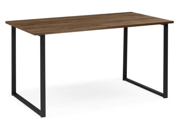 Стол деревянный Лиман 117 х 77 дуб крафт табачный, черный матовый